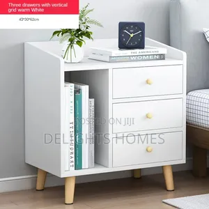 Multifunctional Wooden With 3 Drawers_tr