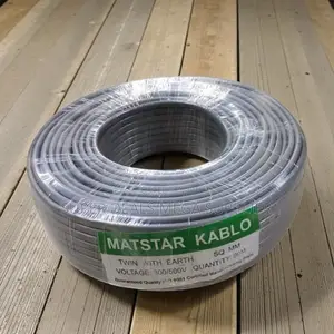 Heavy Duty PVC Insulated 1.5mm Twin With Earth Electrical Wiring Cable