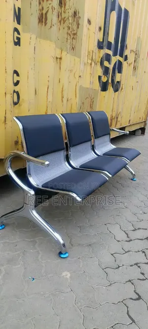 3 Way Link Chair Padded Waiting Bench
