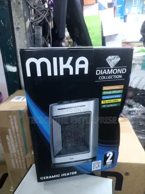 Mika Mh201 Ceramic Heater, 750w-1500w With 2 Heat Settings 