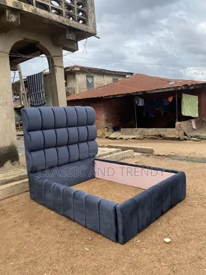 Cozy Upholstered Bed With a Raised Headboard