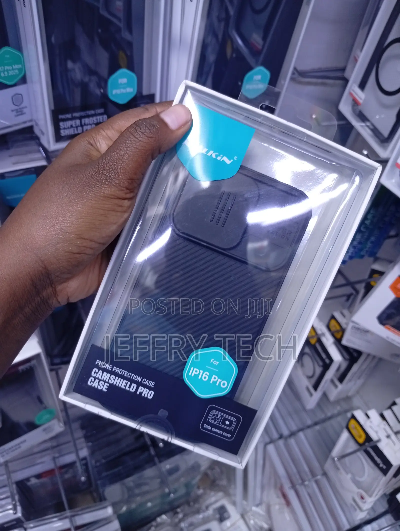 iPhone 16 Pro Black Nillkin Camshield Pro Phone Case
