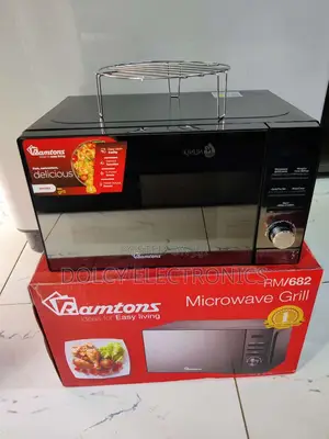 Ramtons 20 Liters Microwave+Grill Mirror Finish – Rm/682