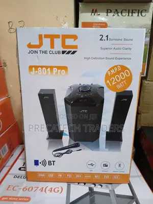 JTC J-801 Pro Bluetooth Speaker System – 2.1 Channel