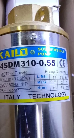 0.75 Kailo Submersible Water Pump