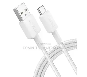Anker 322 Usb-a to Usb-C Cable (6ft Braided) White