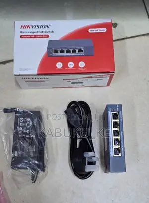 Hikvision 4-Ports Unmanaged Poe Switch 4port Gigabit Poe + 1 Uplink
