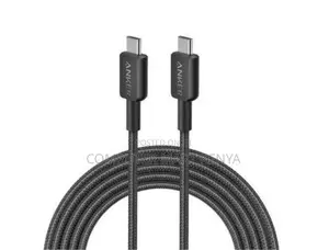 Anker 322 Usb-C to Usb-C Cable (3ft, 60w, Braided) Black