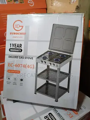 Eurochef Ec-6074 4 Burner Gas Stove With Stand – Brand New