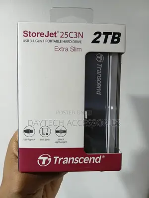 This Is a Transcend Storejet 25c3n 2tb Portable Hard Drive