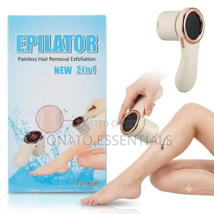 2-in-1 Painless Hair Remover and Electric Foot Callus Grinder