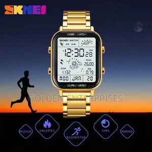 Gold Skmei Digital Watch