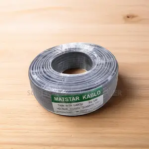 Long Life 1.5mm Solid Core Twin With Earth Electrical Wiring Cable