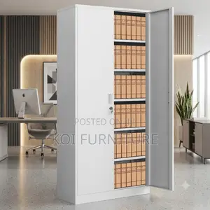 Office Cabinet; Two Doors Steel Srorage Cabinet With Adjustsable Shelf