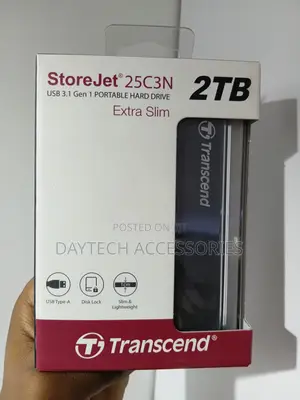 External HDD Transcend 2tb Storejet 2.5 Slim 25c3n Ts2tsj25c3n