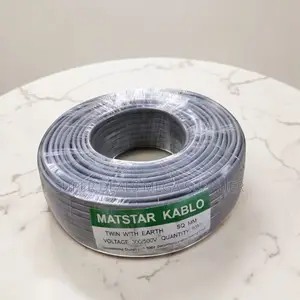 Maintenance Free 1.5mm Twin With Earth Electrical Wiring Cable PVC