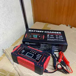 Fireproof 12v 12a 24v 6a Car Battery Charger Pulse Repair 7-Stage