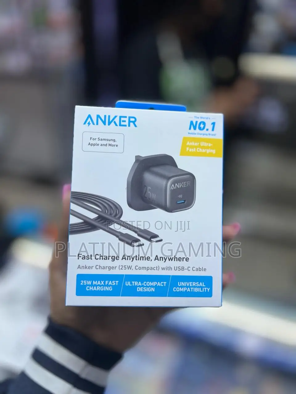 Anker 25w Compact Charger With C-C Cable