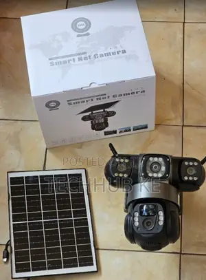 4g Smart Solar Security Camera Triple Lens for Home, Farm Business
