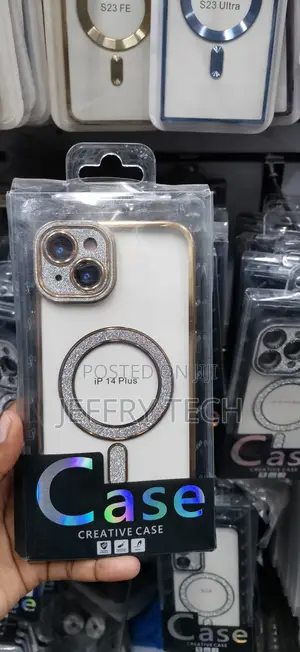 iPhone 14 Plus, Luxury Electroplated Glitter Magsafe Phone Case