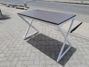 X Metallic Office Table