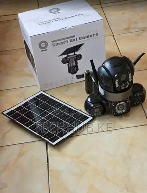 Solar Powered 4g Wireless CCTV Camera 3 Lens PTZ Outdoor Camera
