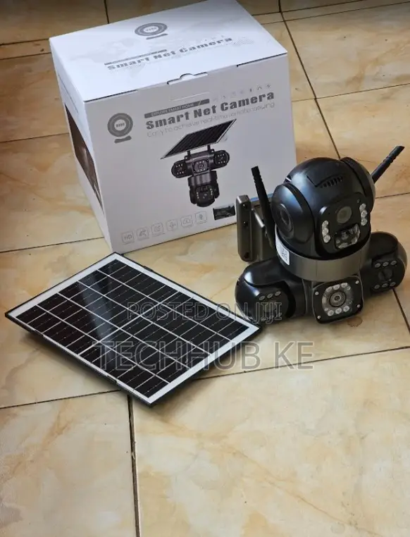 Solar Powered 4g Wireless CCTV Camera 3 Lens PTZ Outdoor Camera