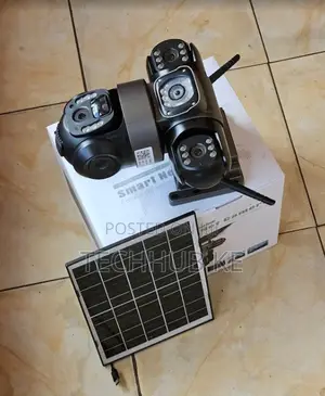 Best 4g Triple Lens Solar PTZ CCTV Camera With Dual Screen Monitoring