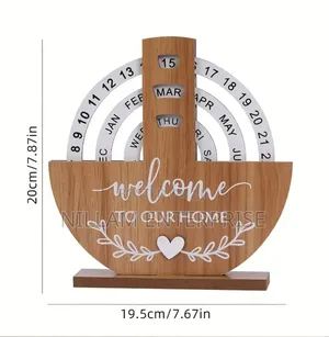 Perpetual Wooden Block Calendar*