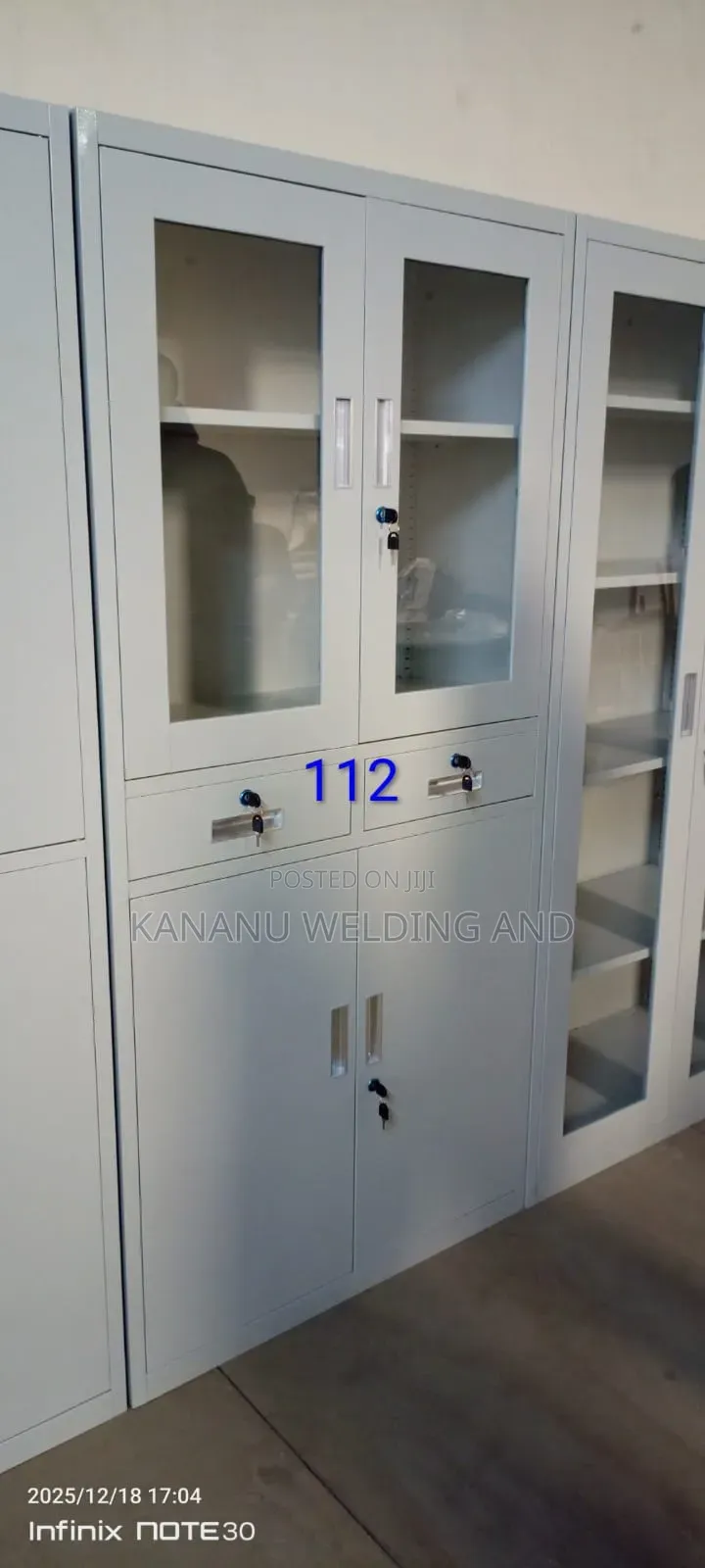 Locable Grey Filling Cabinet