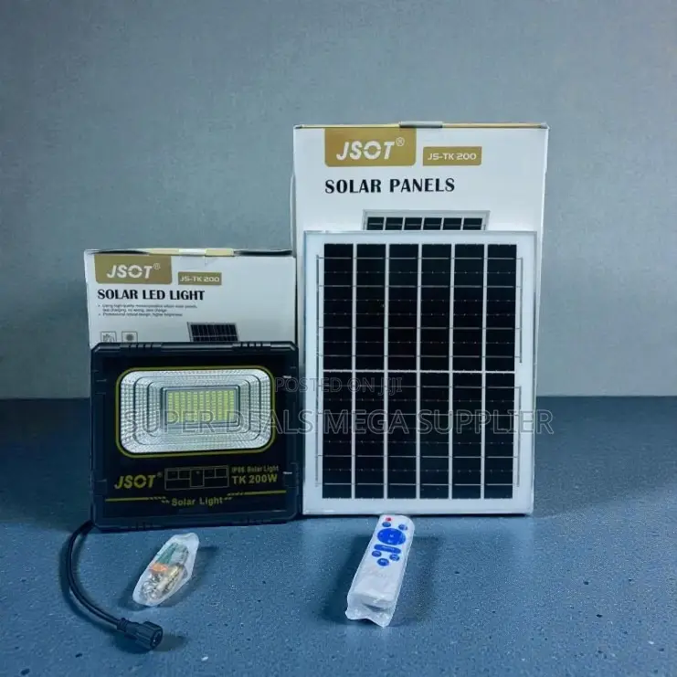 100w Solar Flood Light Ip66 Waterproof With Remote Control and Battery