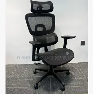 Ergonomic Office Chair With Footrest and Headrest