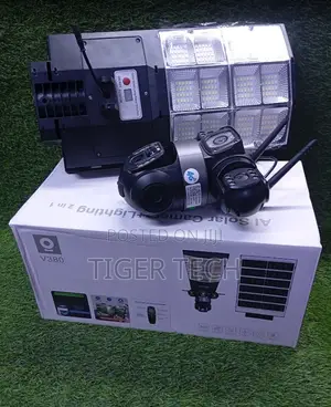 2 in 1security System Combines Street Light With 360° PTZ Security Cam