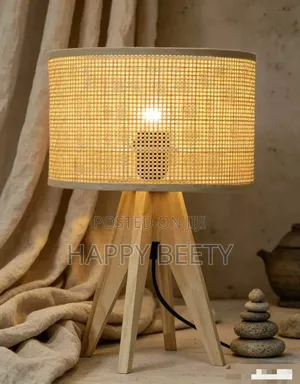 Wooden Base Table Lamp