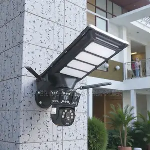 4g PTZ Wide-Angle View Solar Camera With Led Solar Street Light