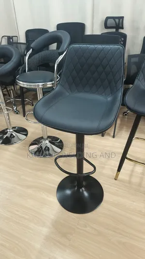 All Black Adjustable Barstool/Kitchen