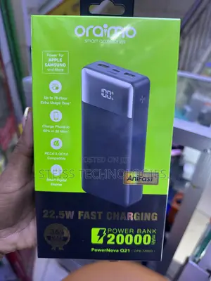22.5w 20000mah Oraimo Powerbank