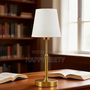 Vintage Metal Table Lamp – Rechargeable Cordless Led Bedside Light