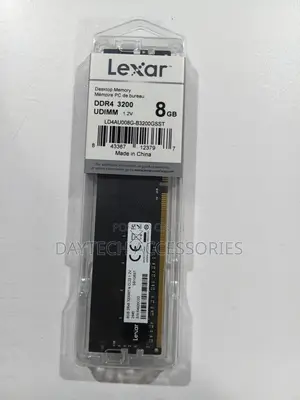 This Is a Lexar 8gb Ddr4 3200mhz Udimm Desktop Memory Module.
