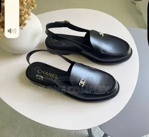 Quality Original Leopard Print Slingback Loafers Black Brown