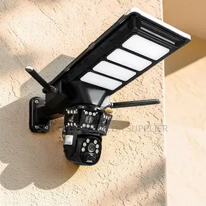 4g PTZ Home Security Solar Camera With Led Solar Street Light
