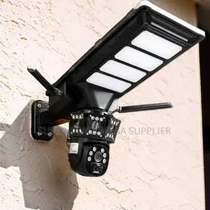 4g PTZ Rechargeable Battery Solar Camera With Led Solar Street Light