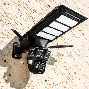 4g PTZ Battery Backup Solar Camera With Led Solar Street Light
