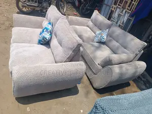 Modern Beige 5‐Seater Butterfly Sofa Set (3+2)