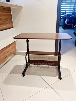 Adjustable Movable Laptop Table on Wheels | W80xd40cm