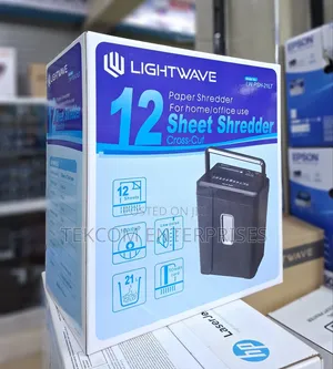 Lightwave Paper Shredder 12 Sheets Cross-Cut PSH-21lt