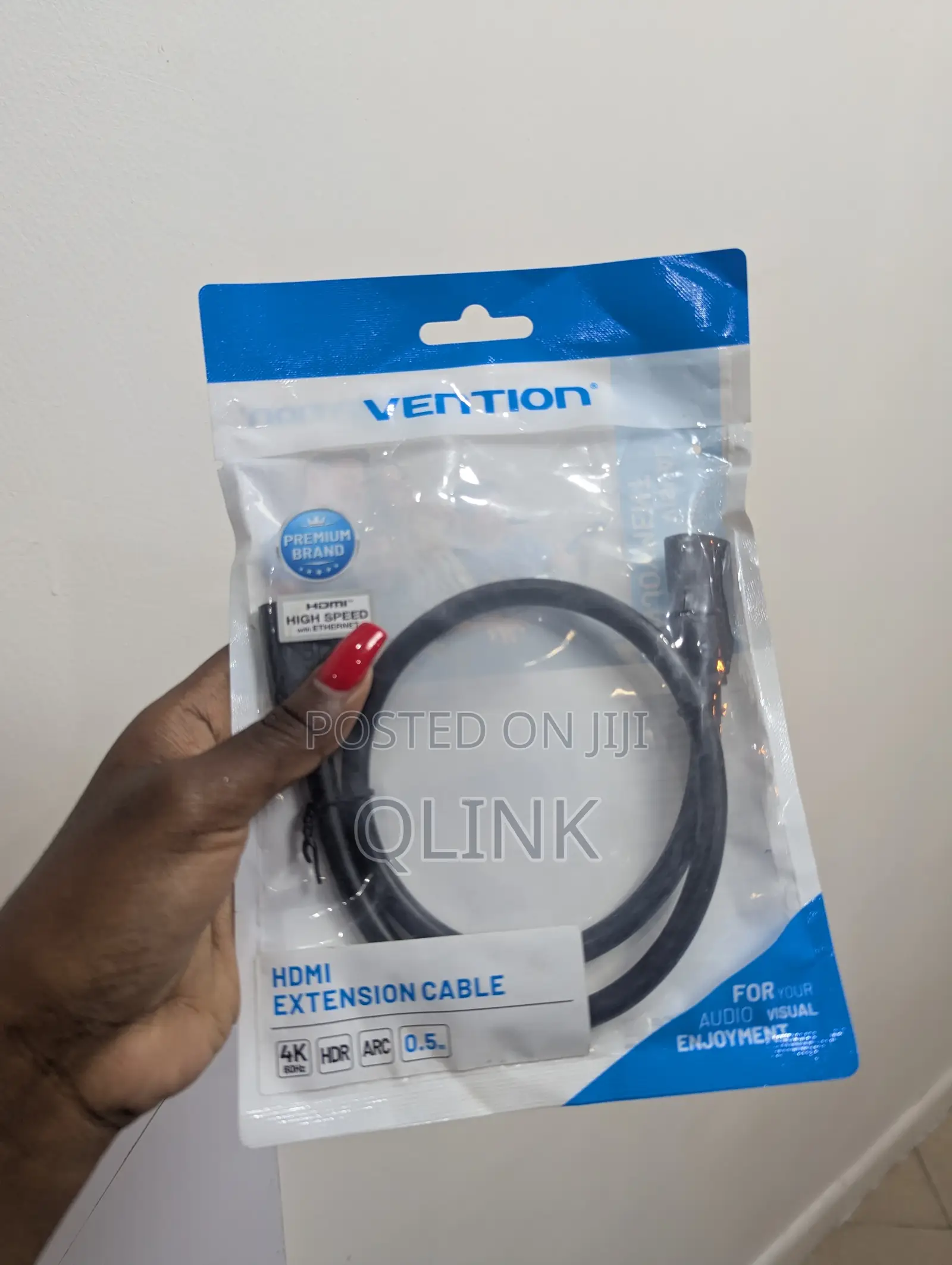 Vention Hdmi Female to Female Extension Cable 0.5m Black