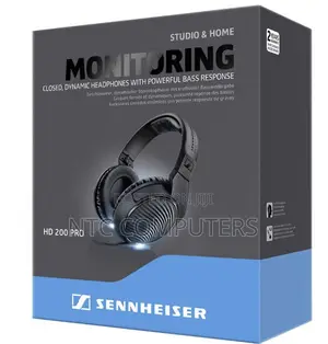 Sennheiser Hd 200 Pro Overear Headphones Corded Noisecancelling Studio