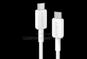 Anker 322 Usb-C to Usb-C Cable (6ft, 60w, Braided) White.