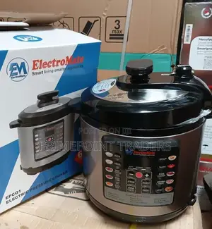 Electromate Pressure Cooker 6 Litres,Safe User-Friendly Design